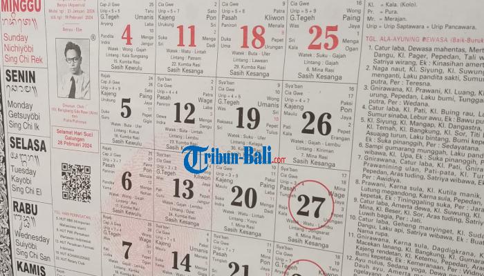 Panduan Bali Minggu Ini Kalender Watugunung