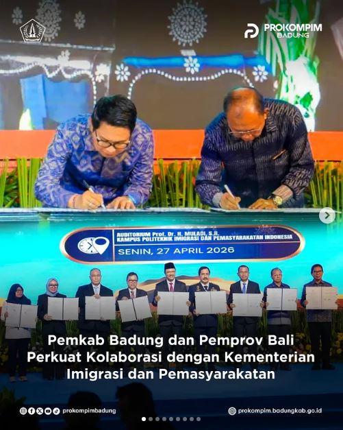 Pemkab Badung dan Pemprov Bali Perkuat Kolaborasi dengan Kementerian Imigrasi dan Pemasyarakatan