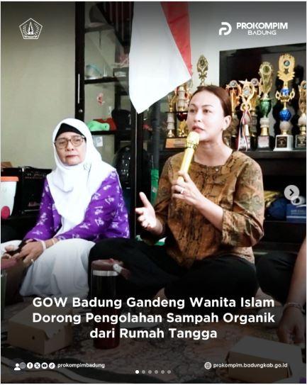 GOW Badung Gandeng Wanita Islam Dorong Pengolahan Sampah Organik dari Rumah Tangga