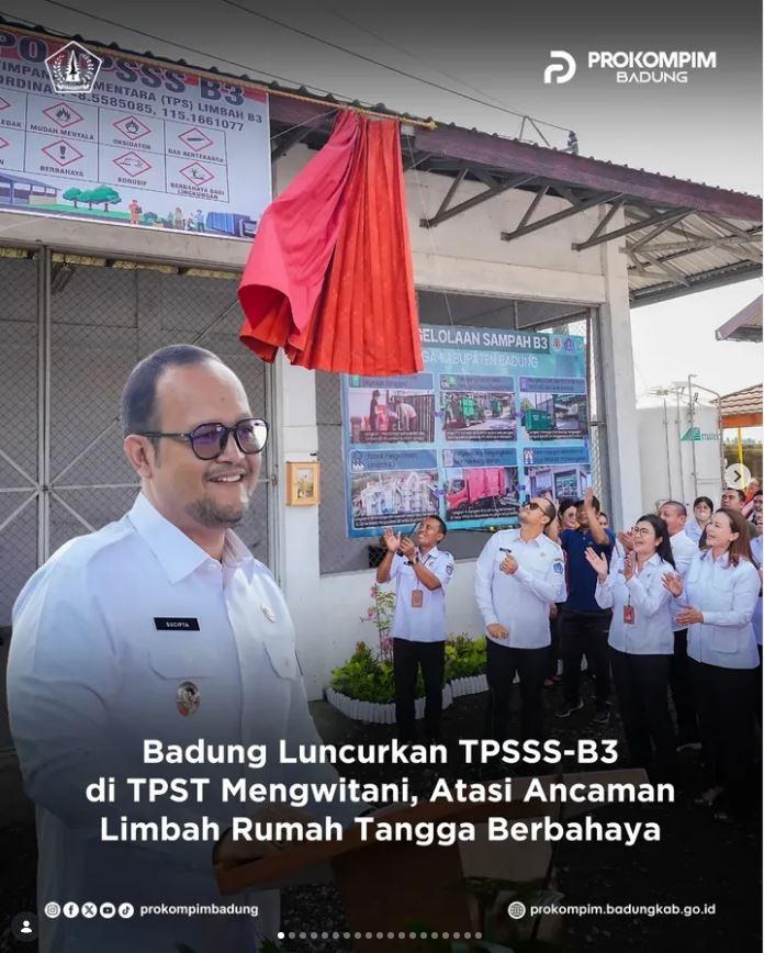 Badung Luncurkan TPSSS-B3 di TPST Mengwitani, Atasi Ancaman Limbah Rumah Tangga Berbahaya