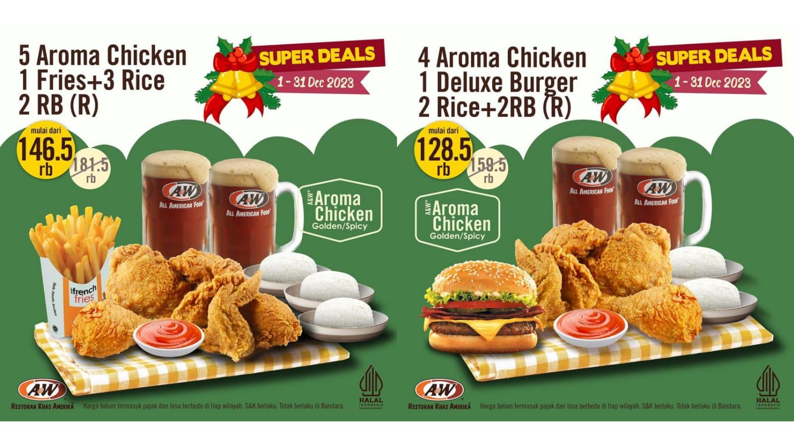 PASTI HEMAT! Promo AW Restoran Desember 2023, Nikmati 8 Chicken Chunks Rp 36.500, 3 Sundae Rp 27.500