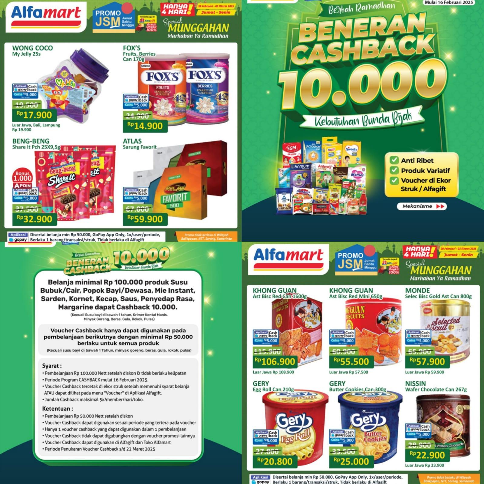 Tangkapan layar dari instagram Alfamart - Ramadan HEMAT! Promo Alfamart 2-3 Maret 2025, Sania Tepung Terigu Rp 13.900, Yupi Rp 5.200