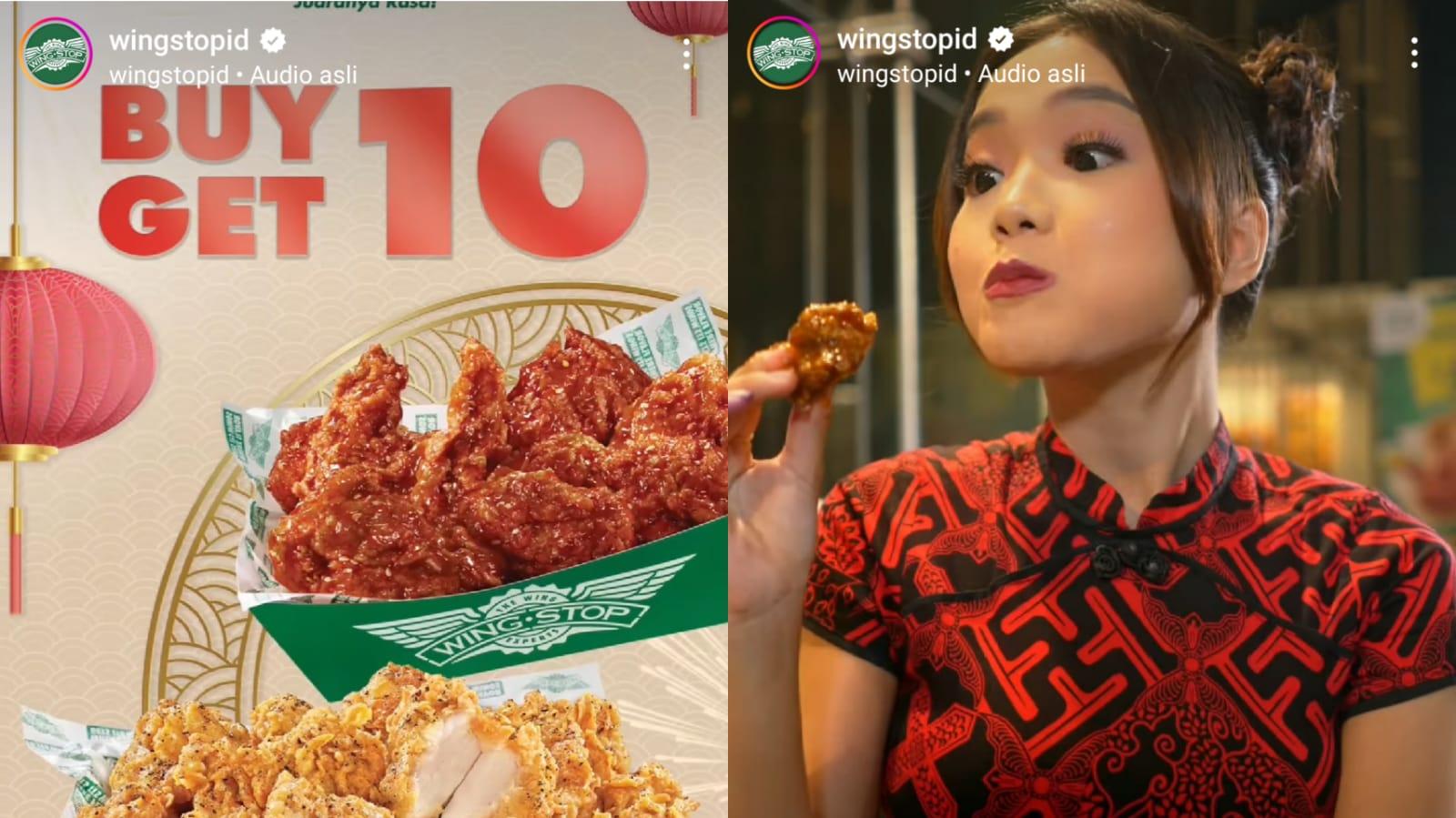 BERKAH Imlek! Promo Wingstop Besok 11 Februari 2024, Nikmati 10 Crunchy Wings + GRATIS 10 Boneless