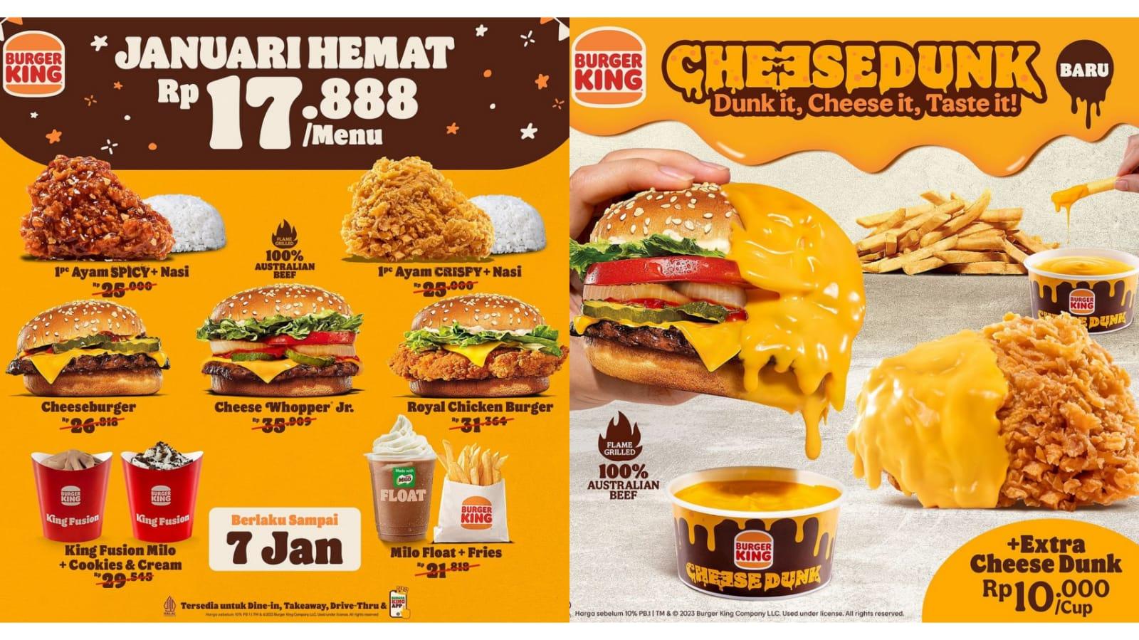 PROMO Burger King Besok 7 Januari 2024, Nikmati Segarnya Milo Float Ditambah Fries Rp 17 Ribuan