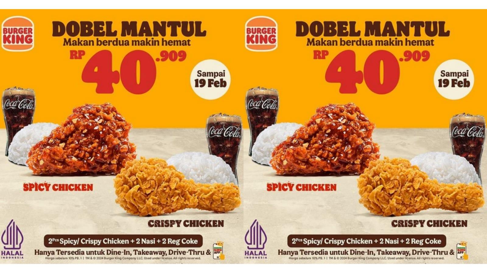 Promo Burger King 11-14 Februari 2024, Rayakan Imlek dengan Paket BORONG-SHAY Hanya Rp 88.888