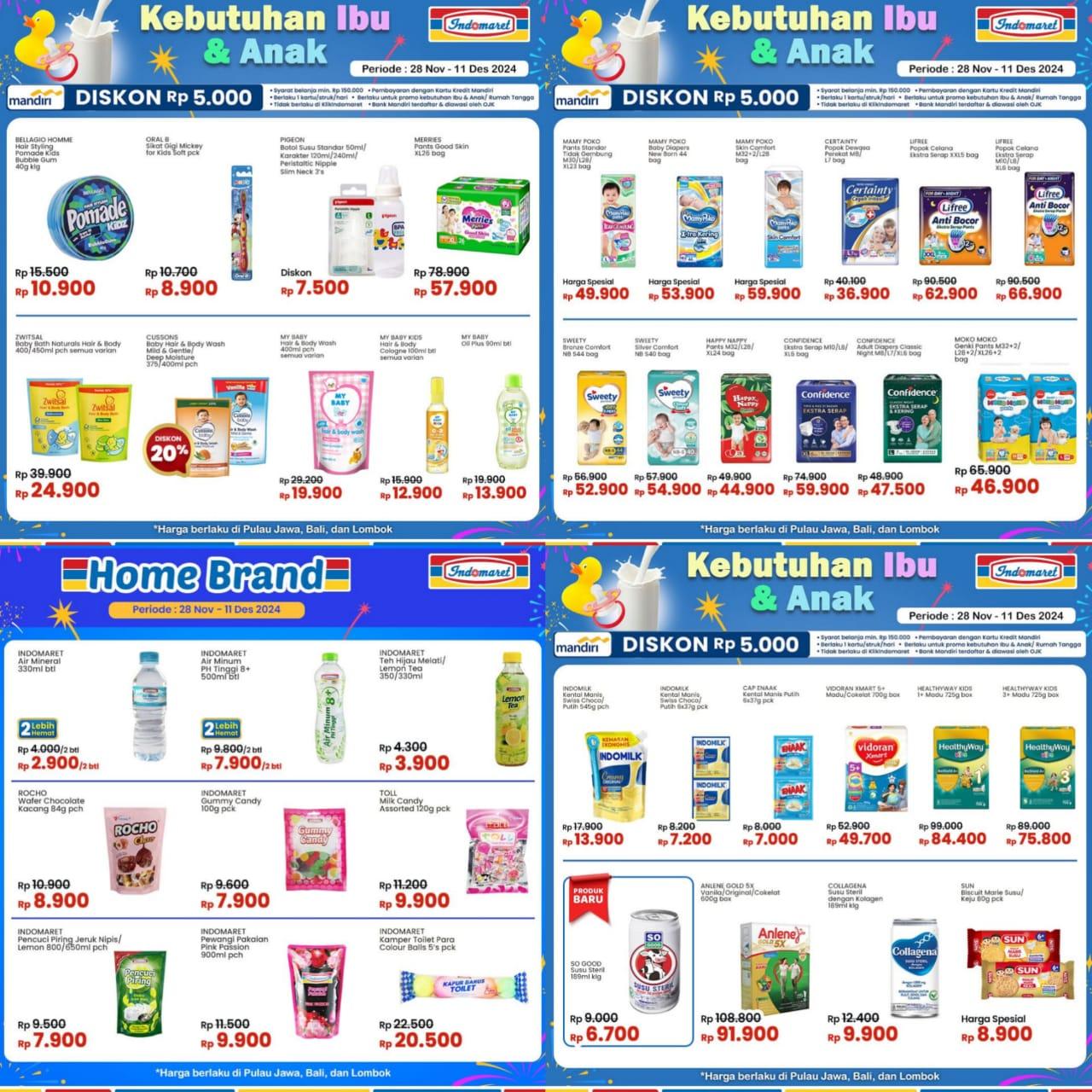 DISKON BESAR Indomaret 4-11 Desember 2024, Citra Rp 13.500, Hello Panda Rp 6.400