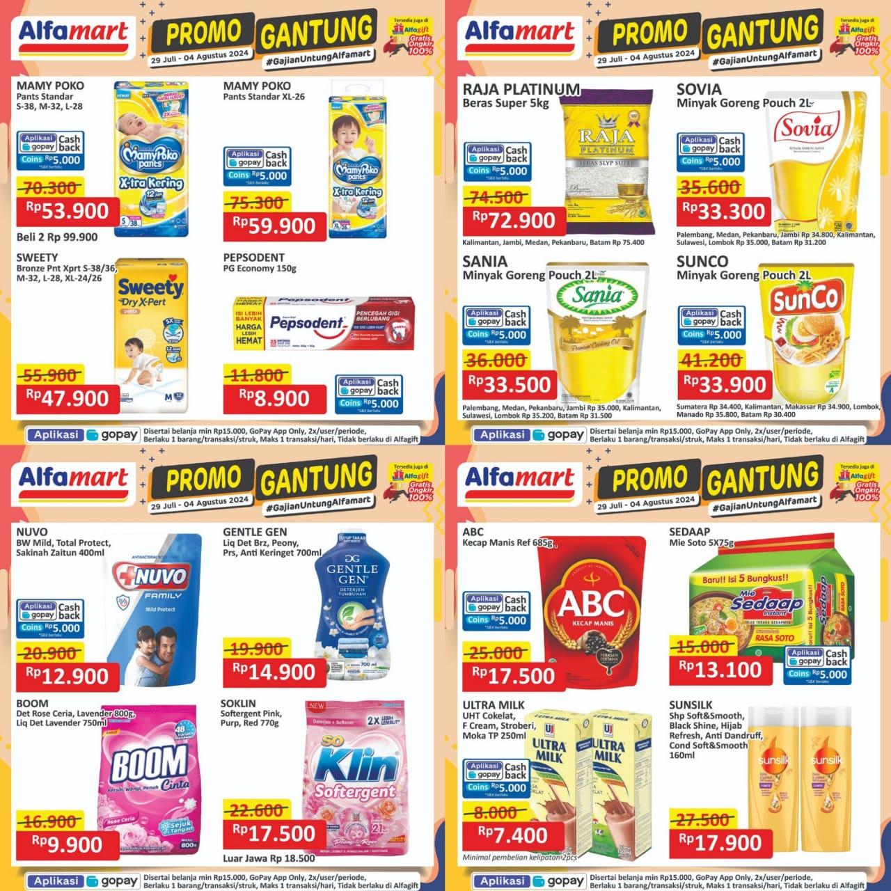 PROMO JSM Alfamart Hari Ini 4 Agustus 2024, Minyak Goreng Sovia Rp 33.300, Dettol Rp 19.900
