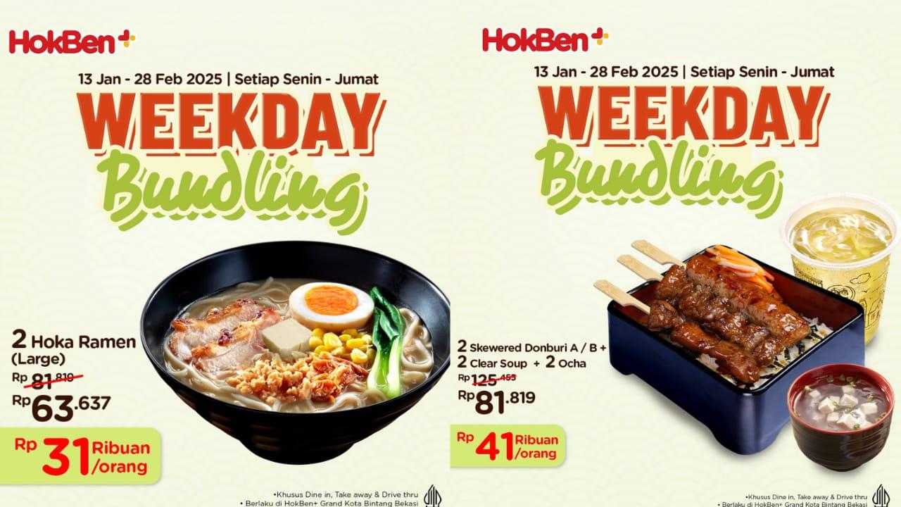 DISKON IMLEK! Promo HokBen 27-31 Januari 2025, Tori Paitan + 2 Pcs Fried Dumpling + Ocha Rp 50 Ribu