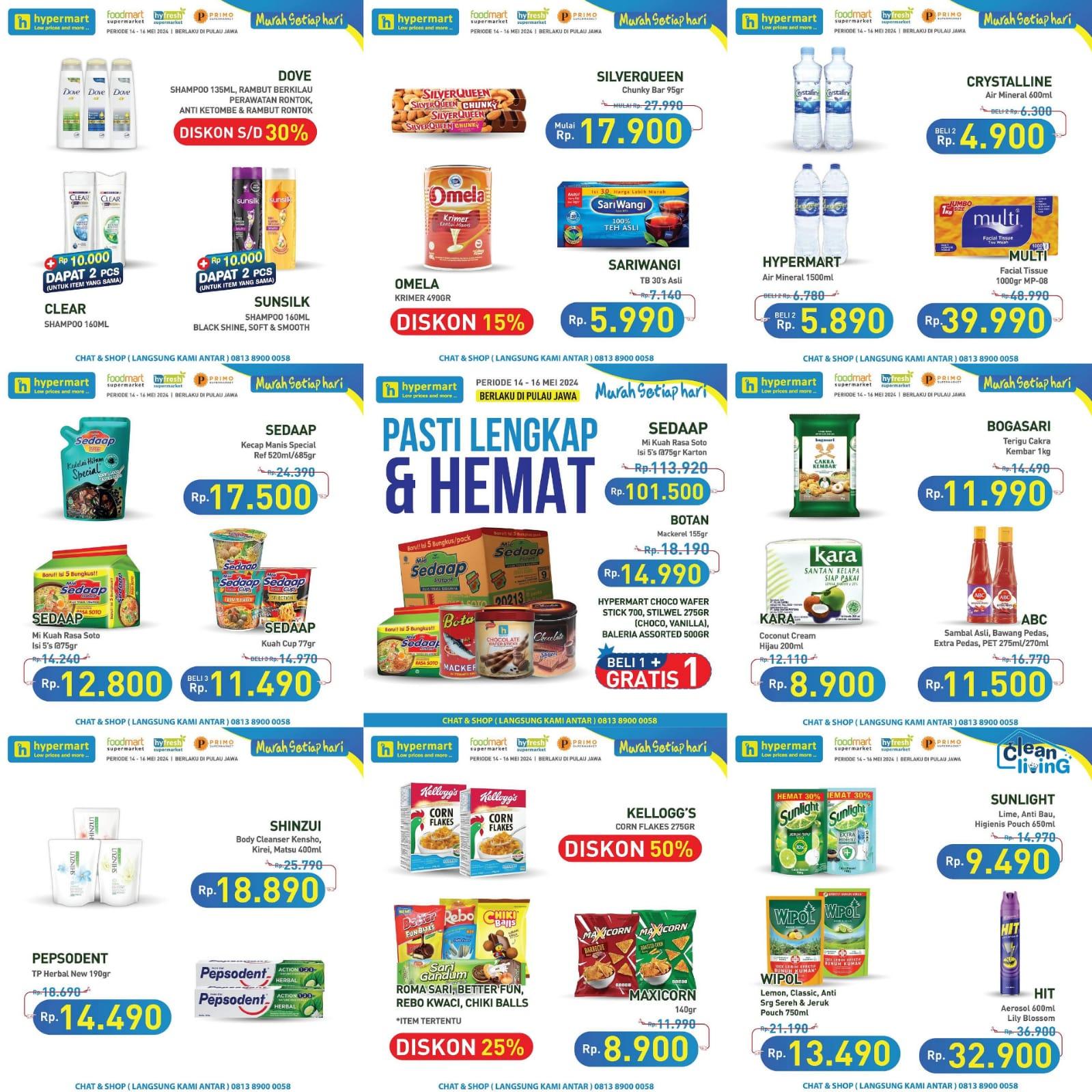 DISKON! Promo Hypermart 15-16 Mei 2024, Pepsodent Rp 14.490, Daia Rp 15.490