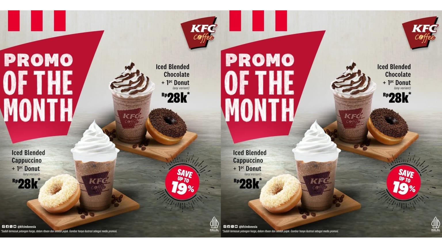YUMMY! Promo KFC 24-31 Juli 2024, Dapatkan 1 Ice Blended Chocolate dan 1 Donut Rp 28 Ribuan