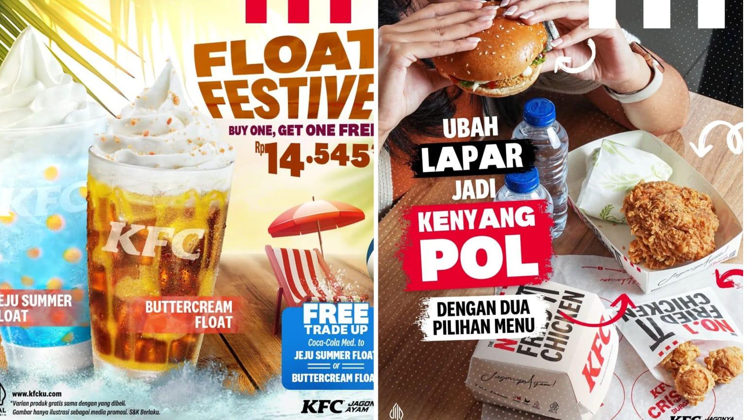HARGA HEMAT! Promo KFC Juni 2024, Buy One Get One Jeju Summer dan dan Buttercream Float Rp 14 Ribuan