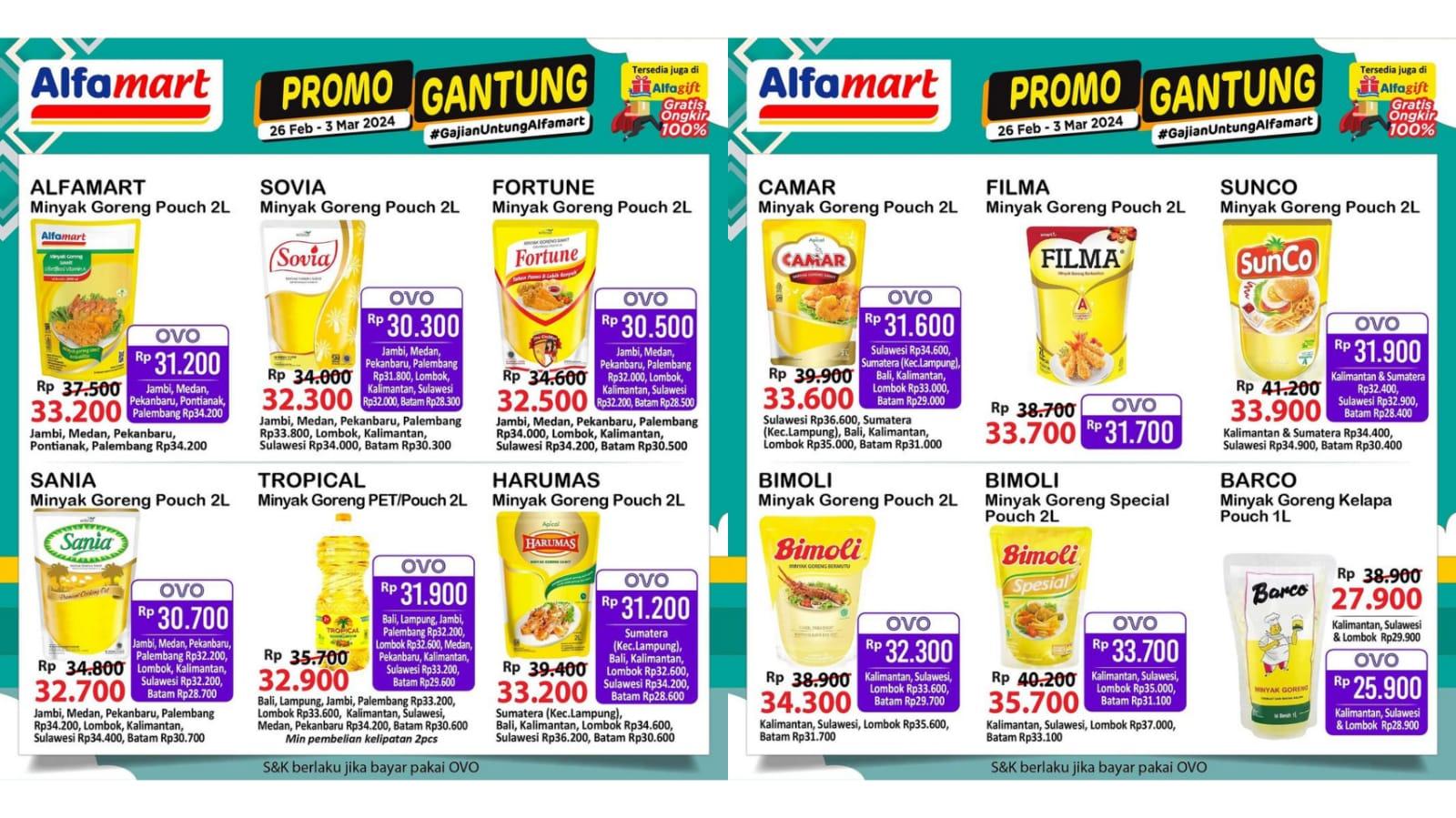 HEMAT BANGET! Promo JSM Alfamart 1-3 Maret 2024, Minyak Goreng Filma Rp 33.700, Ponds FF Rp 22.900