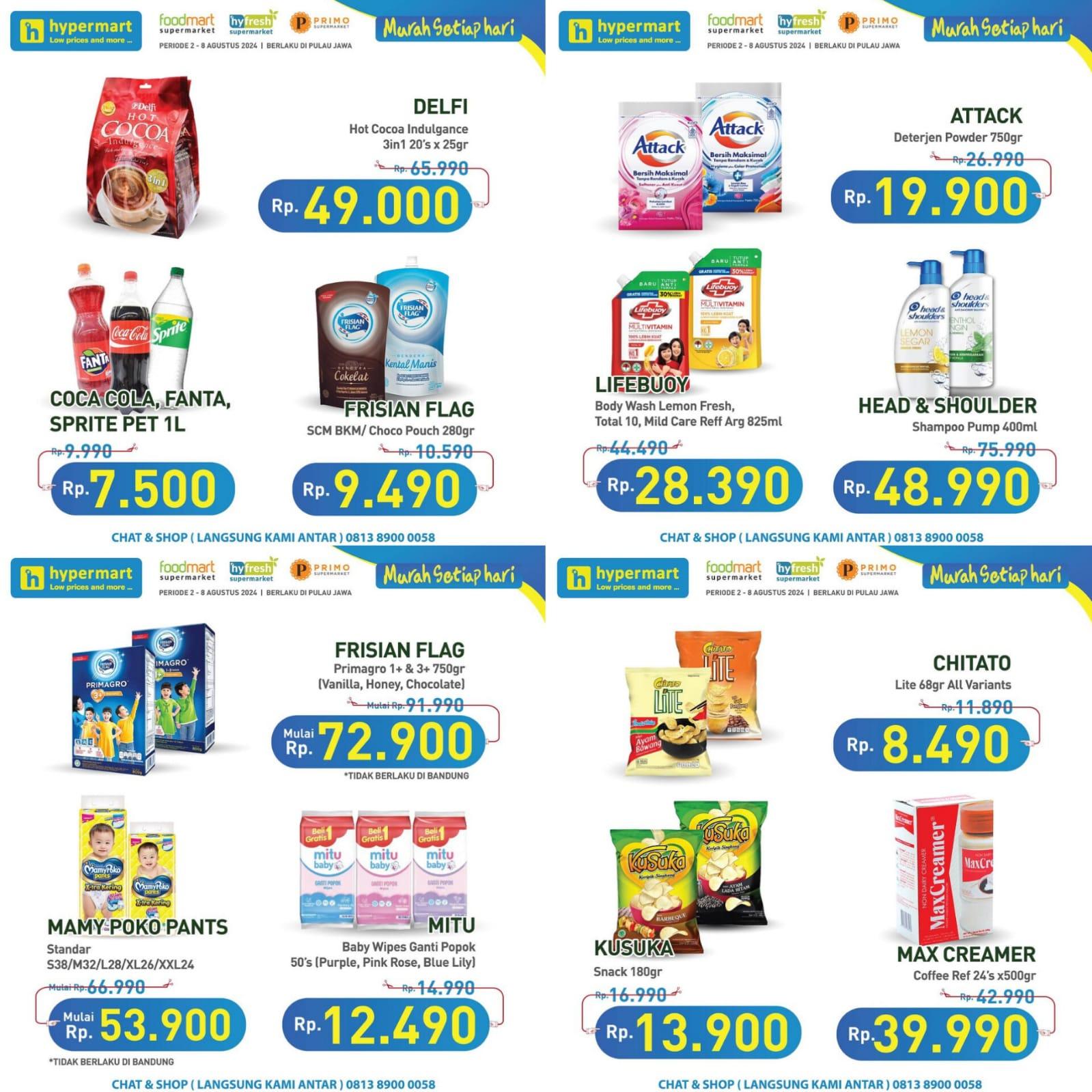 Promo Hypermart 6-8 Agustus 2024, Simba Choco Chips Rp 9.500, Biskitop Eggroll Rp 19.500