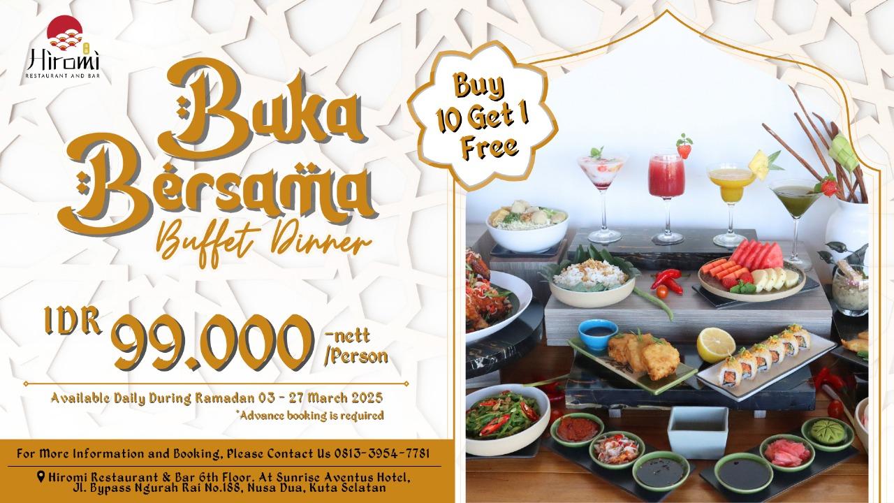 Hiromi Restaurant Bali Hadirkan Hidangan Istimewa untuk Berbuka Puasa