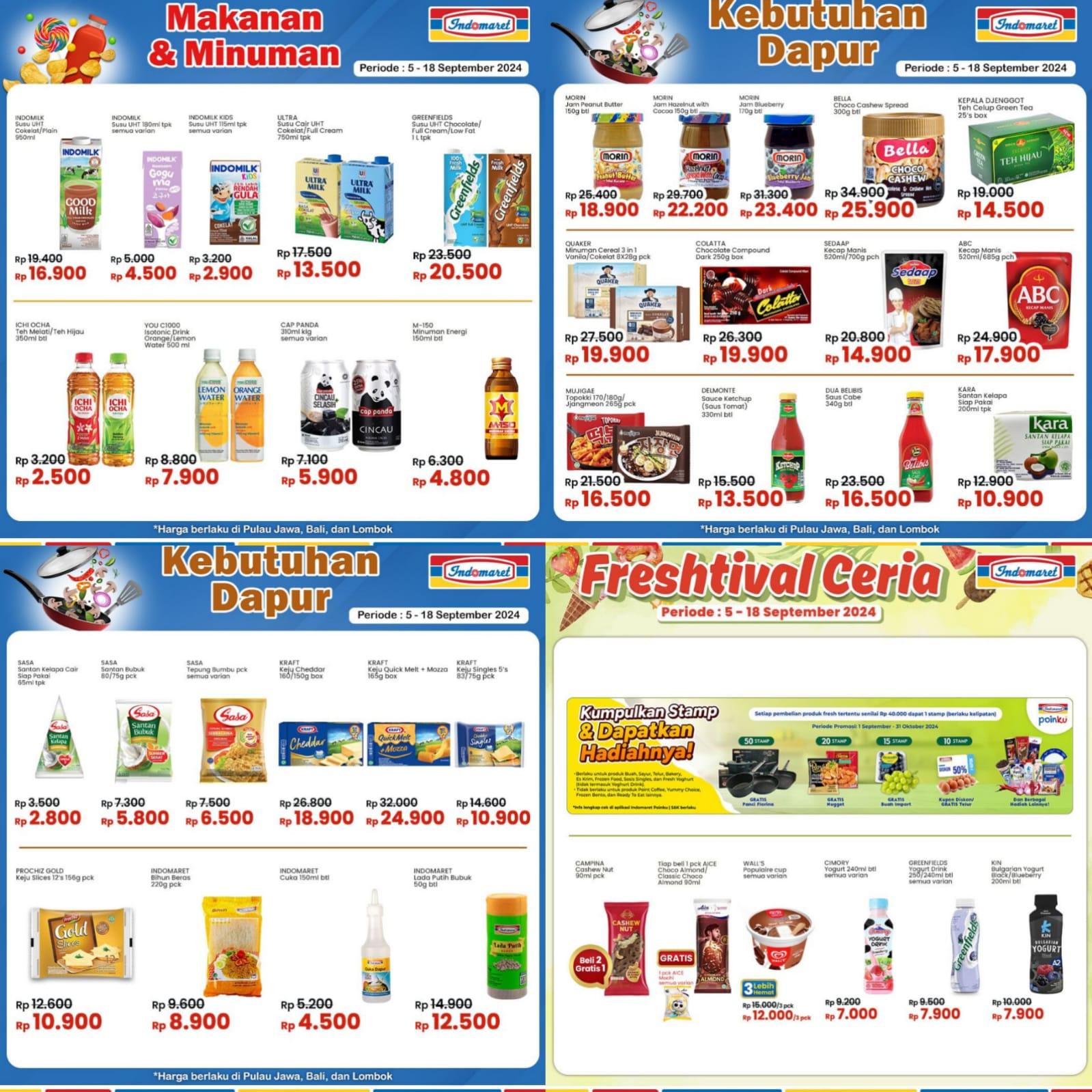 Promo Meriah Indomaret 12-18 September 2024, Minyak Goreng Tropical Rp 34.900, GIV Rp 12.900