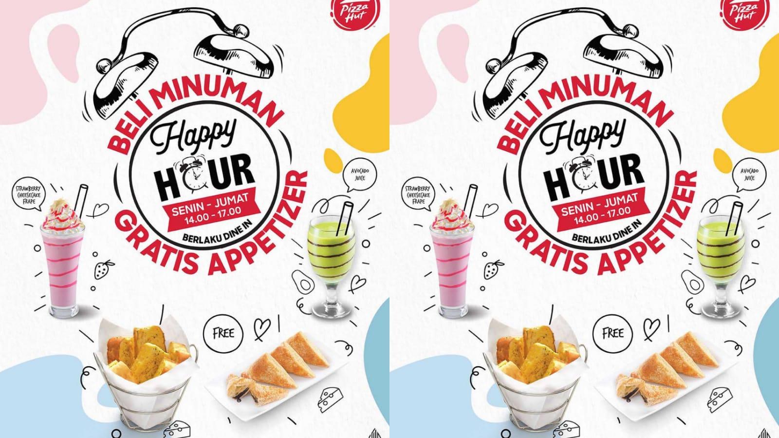 Jangan Terlewat! Promo Pizza Hut 23-25 Agustus 2023, Dapatkan Gratis 1 Appetizer Saat Happy Hour