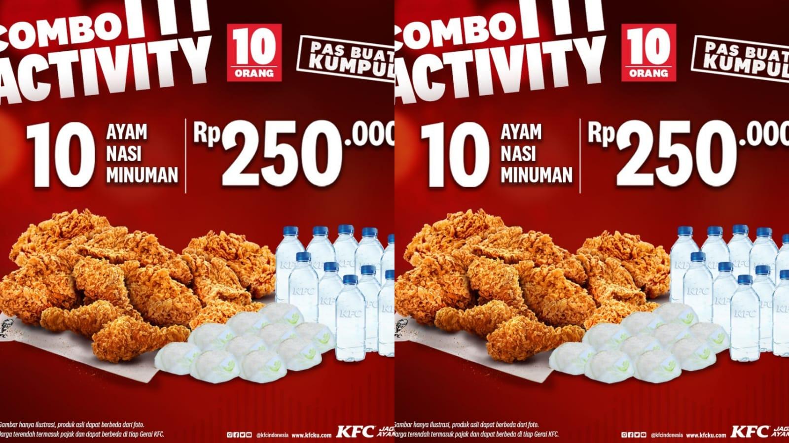 KHUSUS RAMADHAN! Promo KFC Maret 2024, Dapatkan Paket Combo Activity Rp 250 Ribuan