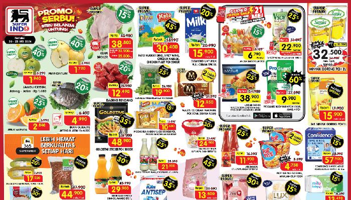 Katalog Promo Superindo edisi hari ini hingga 23 Mei 2024.