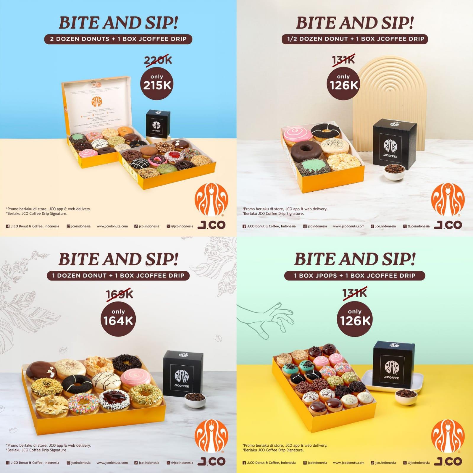 MANIS! Promo J.CO April 2024, Dapatkan 1 Dozen Donuts dan 1 Box of Jcoffee Drip Rp 164 Ribu