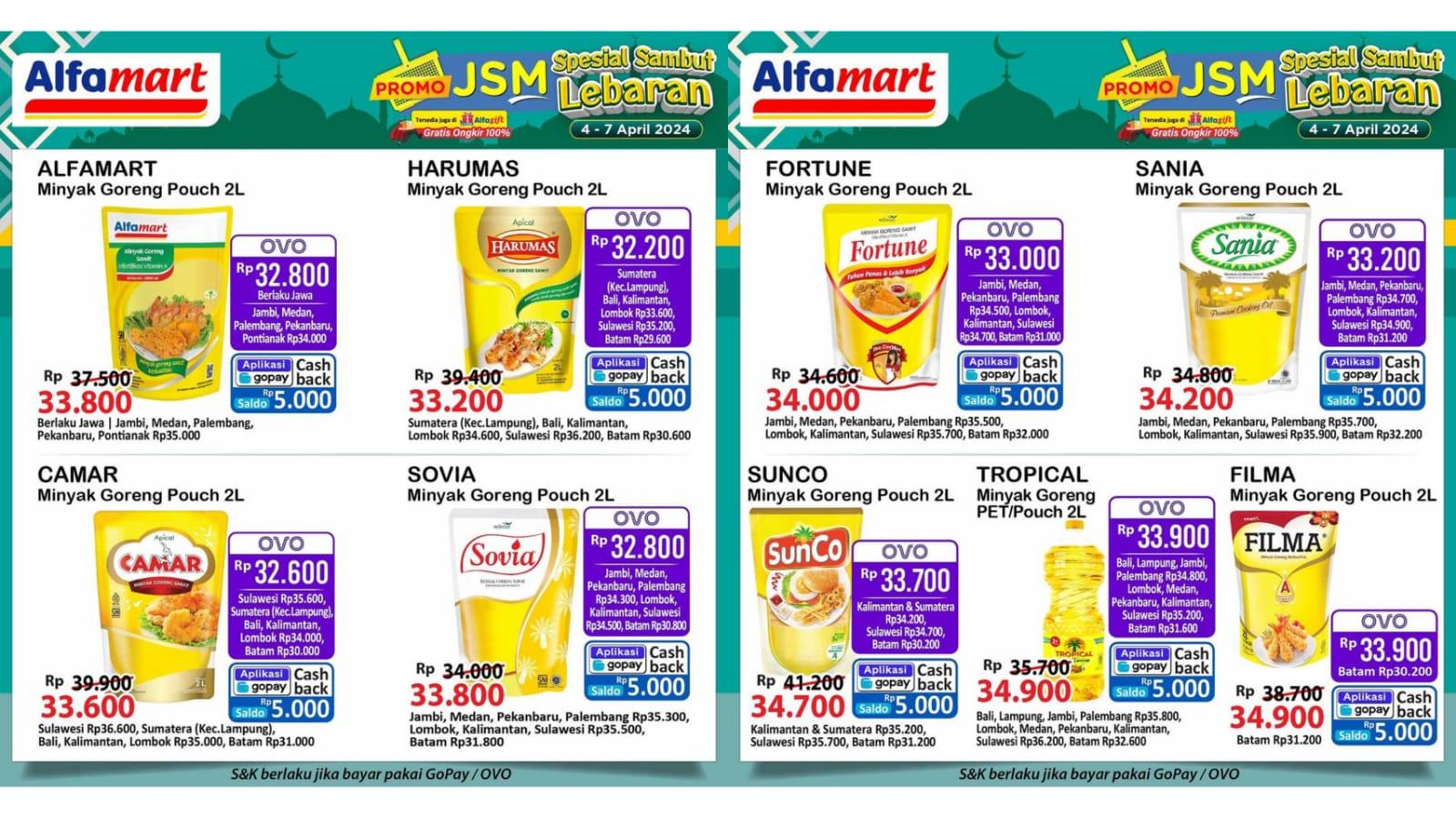 LEBARAN SALE! Promo JSM Alfamart 5-7 April 2024, Cimory UHT Rp5.000, Tango Wafer Rp23.900