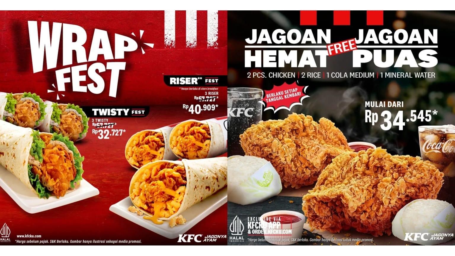 LEBIH HEMAT! Promo KFC 12-30 Juni 2024, Dapatkan 3 Riser Fest Rp 40.909, Jangan Sampai Ketinggalan