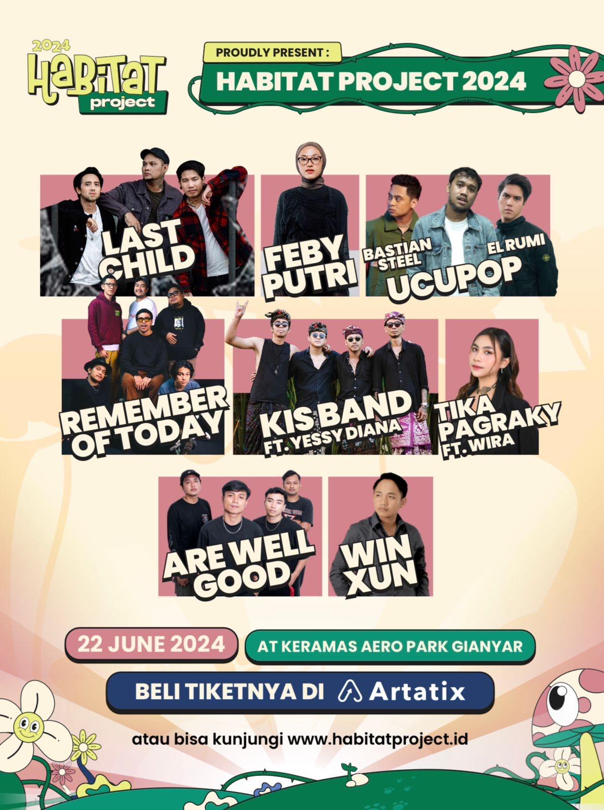 Last Child Hingga Kis Band feat Yessy Diana Akan Meriahkan Habitat Project 2024 di Bali