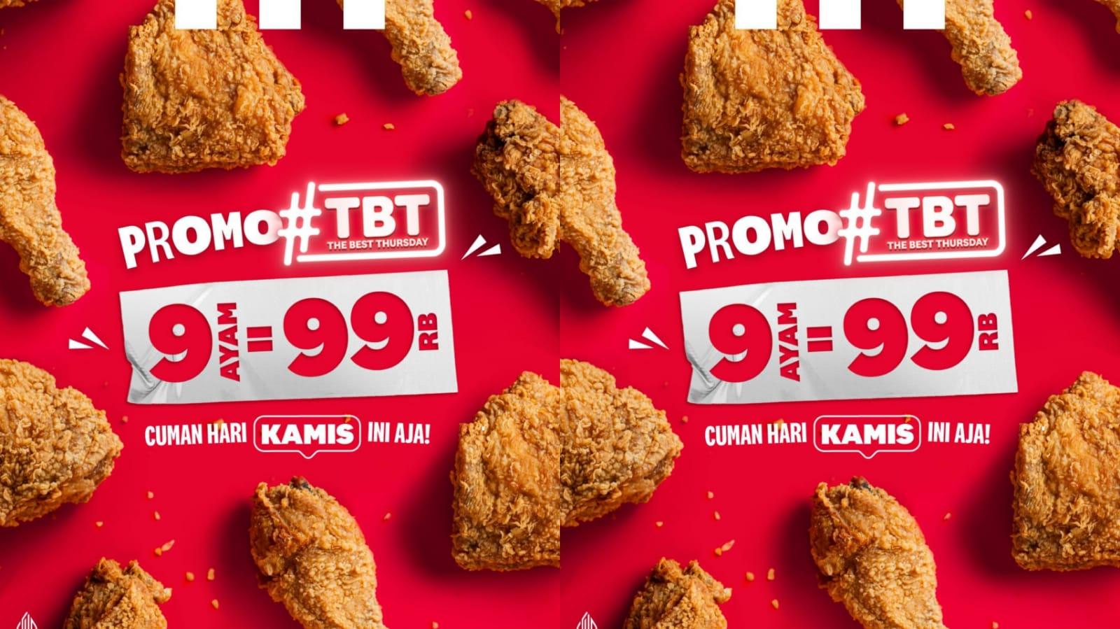 Paket TBT 9 Ayam Goreng Crispy Rp 90 Ribuan