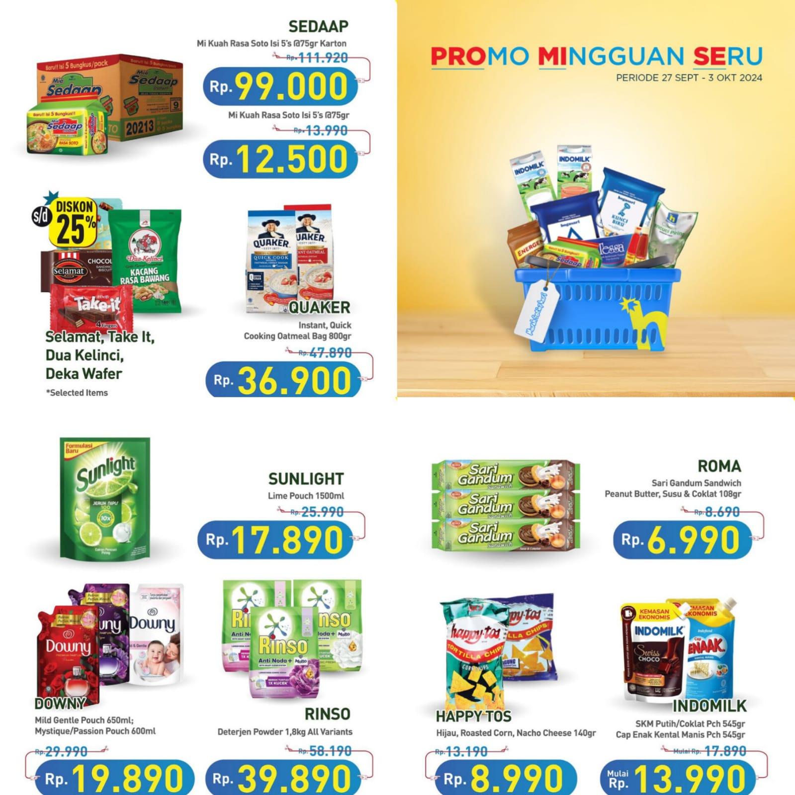 Promo Meriah Hypermart 1-3 Oktober 2024, Fiesta Rp 39.500, Cimory Drink Yogurt Rp 6.750