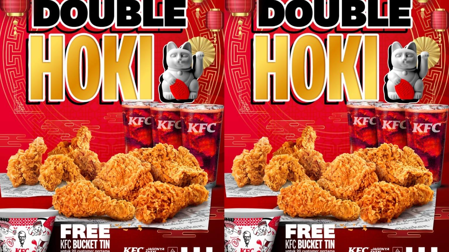 PAKET HEMAT! Promo Imlek KFC 27-31 Januari 2025, Kombo Double Hoki Rp 80 Ribuan