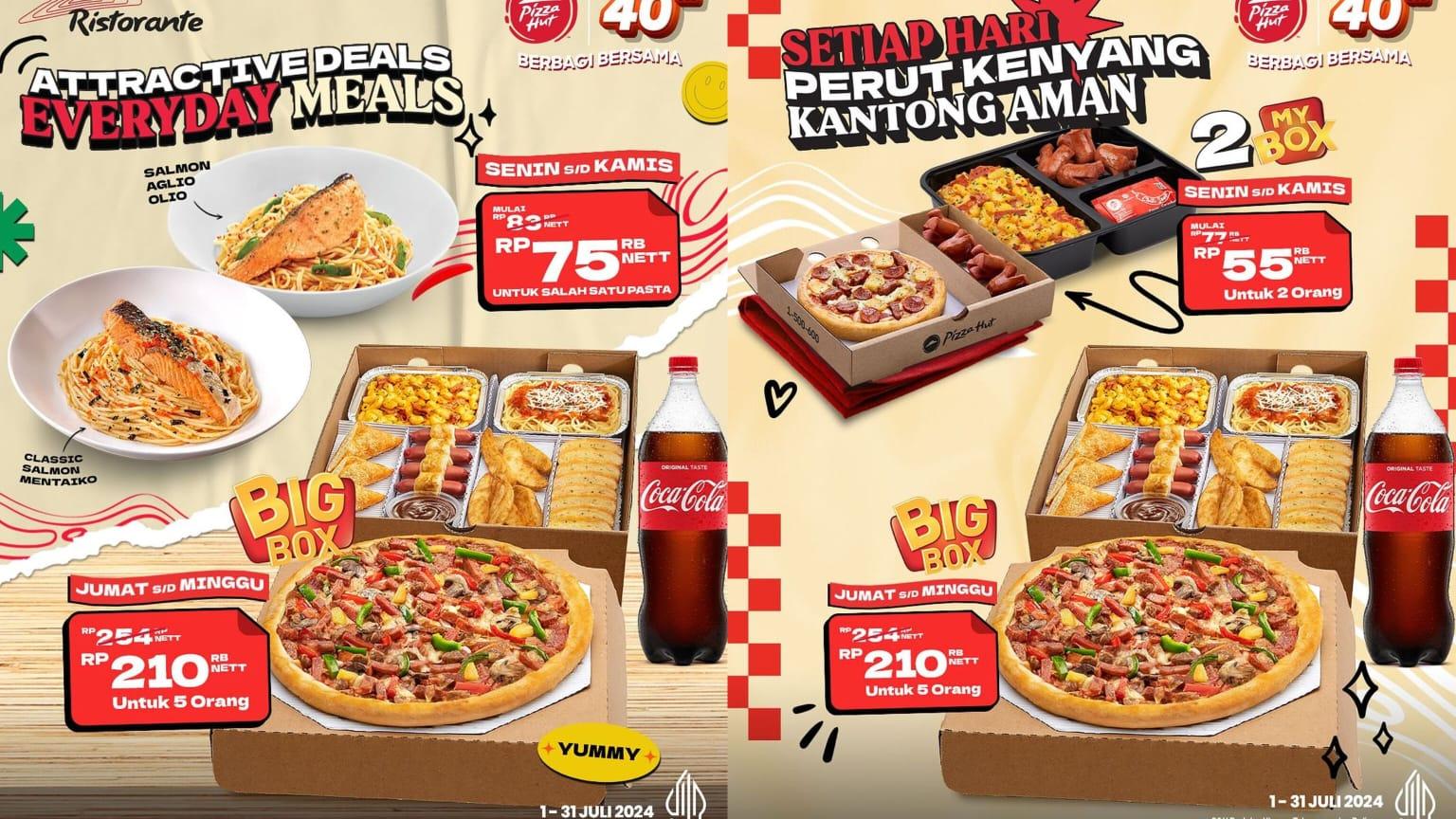 LEBIH IRIT! Promo Pizza Hut 3-31 Juli 2024, Dapatkan Harga Spesial Untuk Pembelian 2 My Box