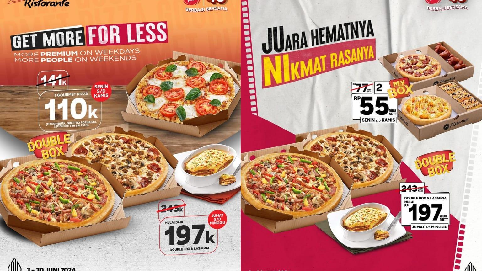 PASTI HEMAT! Promo Pizza Hut Juni 2024, Nikmati 2 My Box Bareng Sahabat Hanya Rp 55 Ribuan