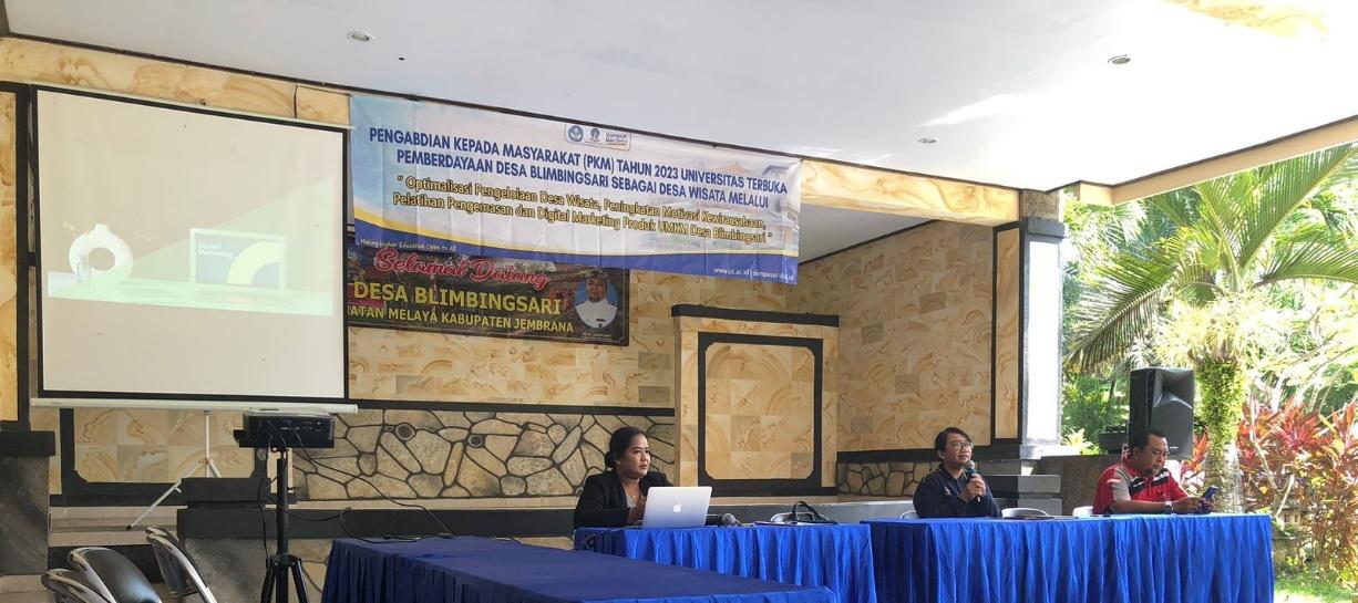 PKM Bina Desa Universitas Terbuka Denpasar di Desa Blimbingsari Jembrana