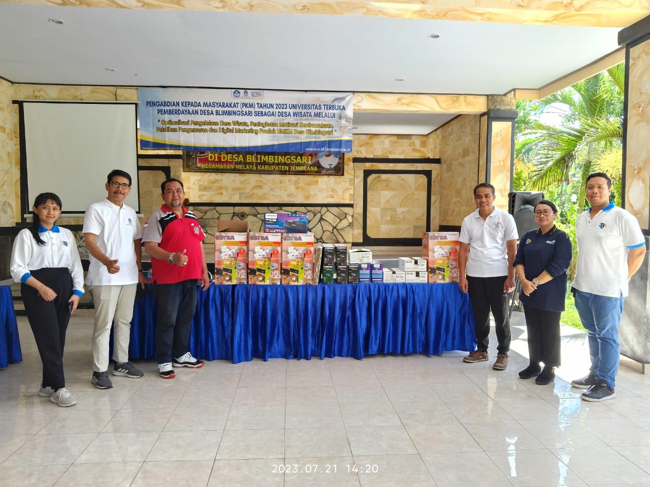 PKM Bina Desa Universitas Terbuka Denpasar di Desa Blimbingsari Jembrana