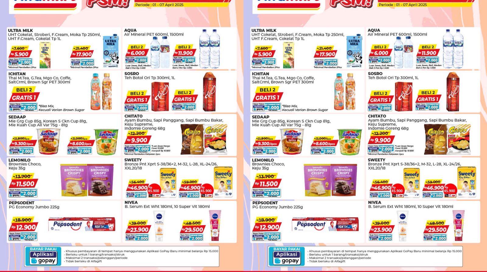 PROMO ALFAMART - Katalog Promo Spesial Mingguan Alfamart 1-7 April 2025 Edisi Berbagai Produk Murah Meriah