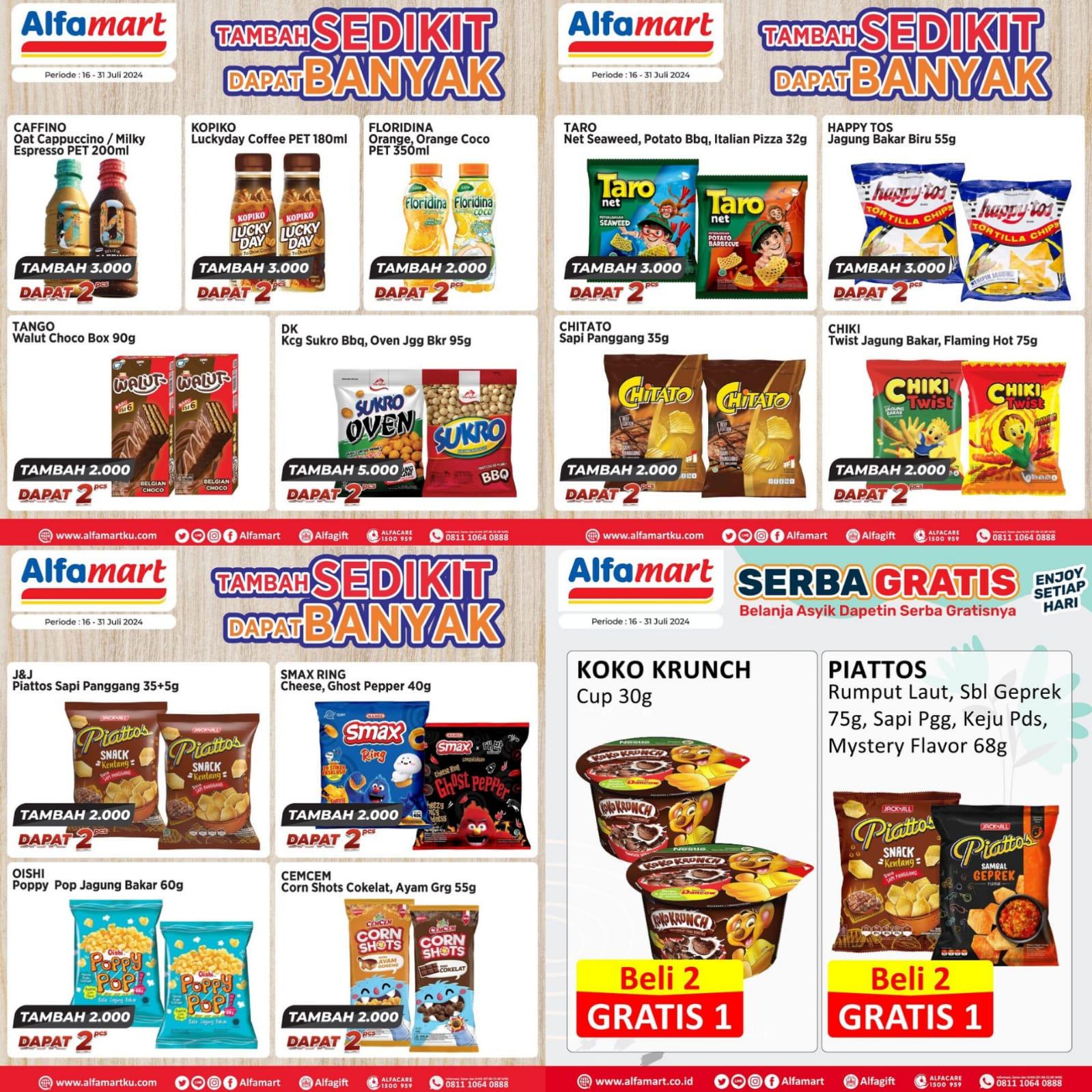 PROMO Alfamart 16-23 Juli 2024, Clear Shampoo Rp 19.900, Koko Krunch Beli 2 Gratis 1