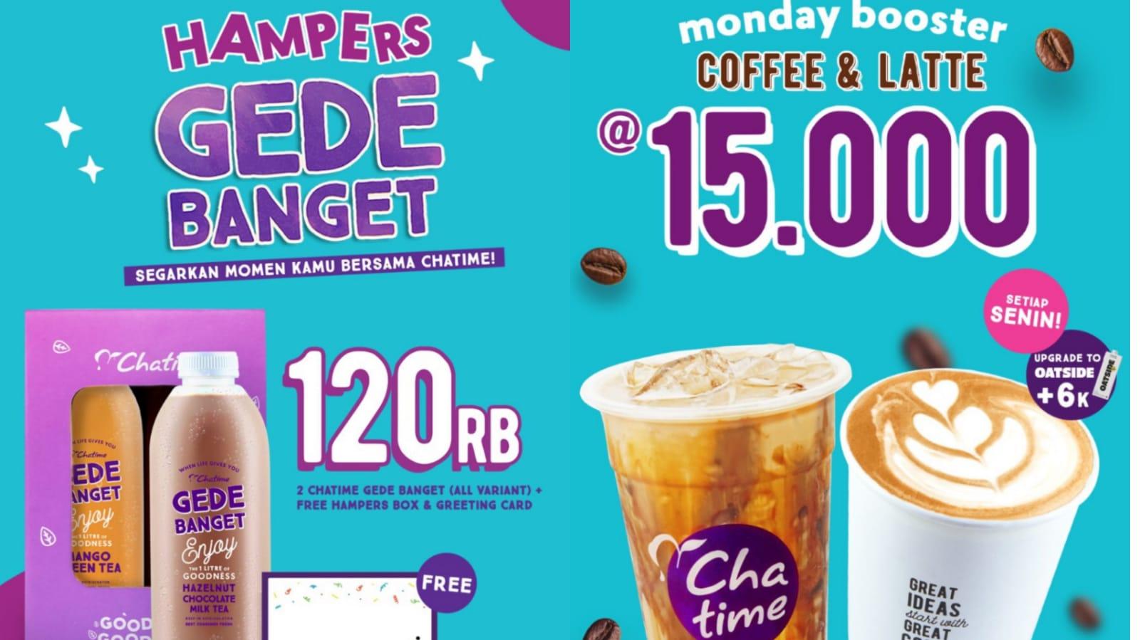 PROMO Chatime Hari Ini 11 Desember 2023, Coffee and Latte Rp 15 Ribu, Roasted Milk Tea Rp 20 Ribu