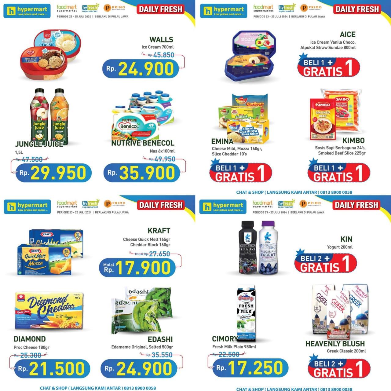 PROMO Hypermart 23-25 Juli 2024, Minyak Goreng Sania Rp 30.900, Milk Life UHT Rp 13.490