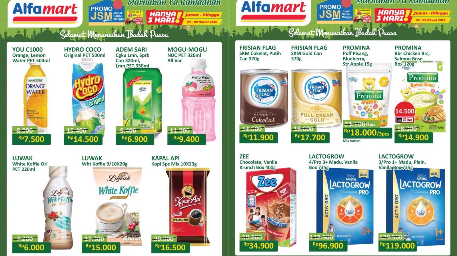 PROMO JSM ALFAMART - Katalog Promo Alfamart JSM Produk Makanan dan Minuman Murah Periode 7-9 Maret
