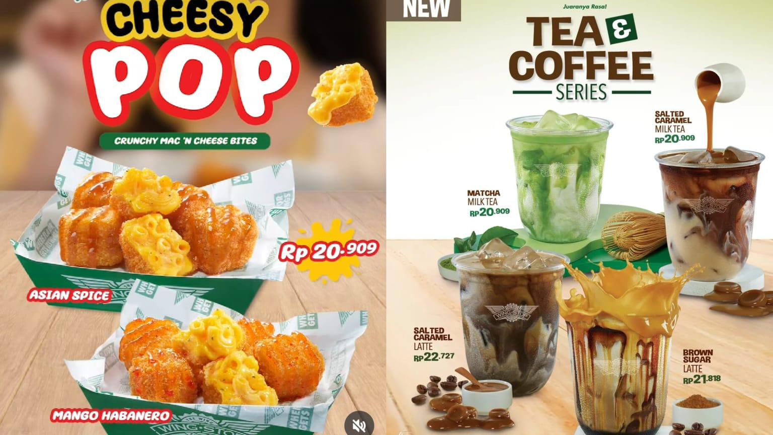 PROMO Wingstop 26-30 Juni 2024, Nikmati Salted Caramel Latte dan Cheesy Pop Mulai Rp 20 Ribuan
