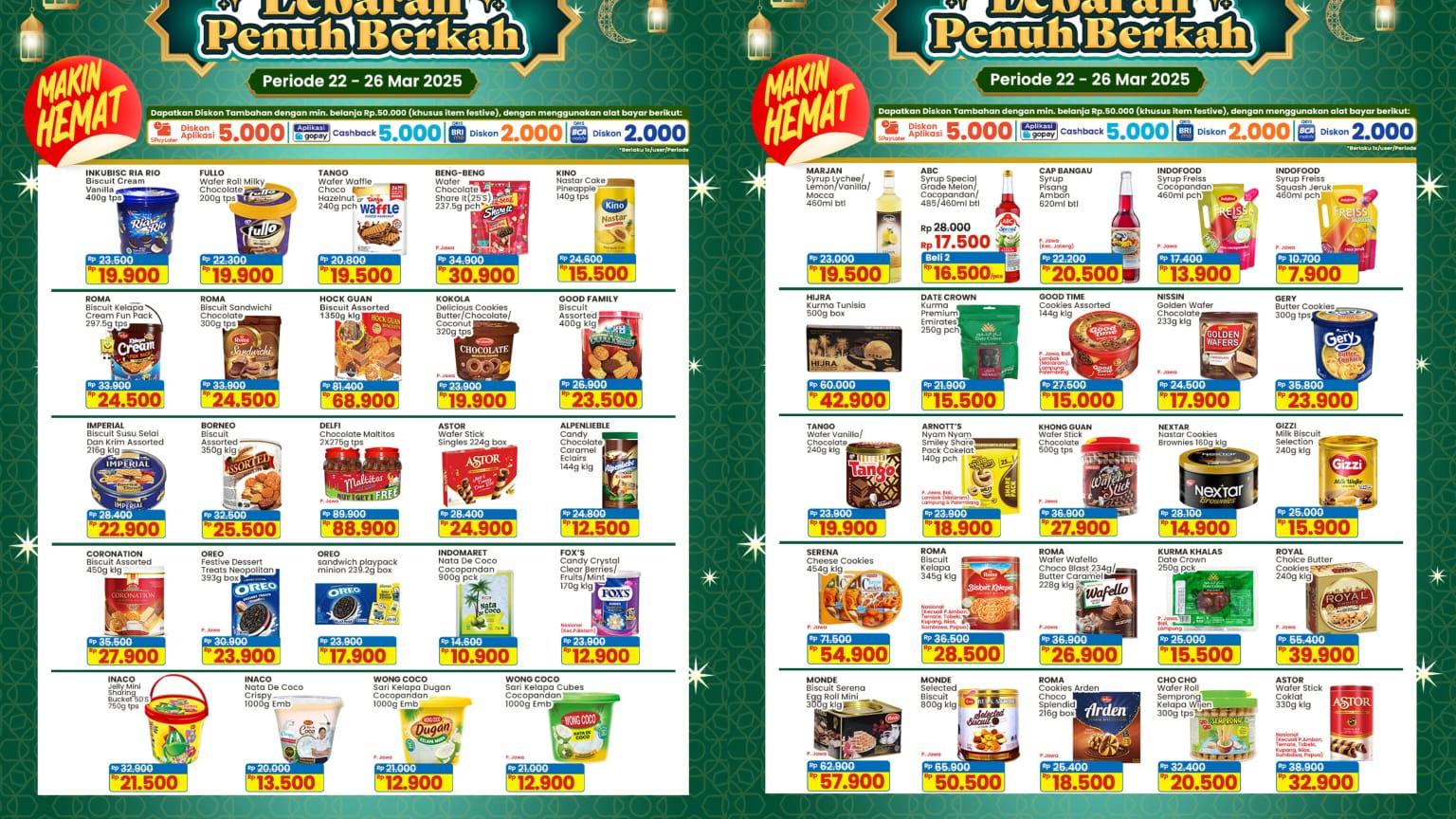 BERKAH LEBARAN! Promo Indomaret 24-26 Maret 2025, Pepsodent Rp 12.900, Hydro Coco Rp 11.500
