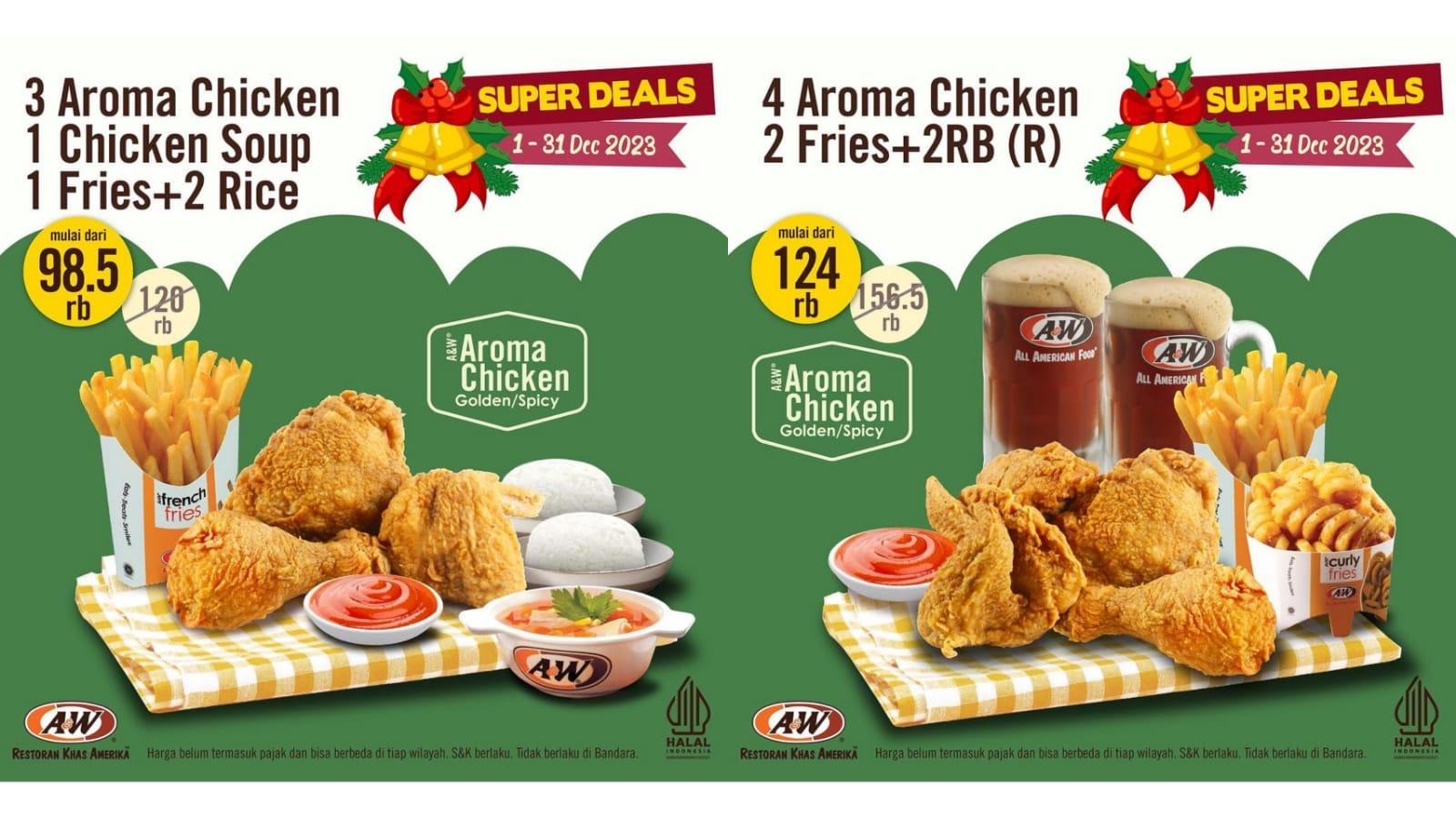 PASTI HEMAT! Promo AW Restoran Desember 2023, Nikmati 8 Chicken Chunks Rp 36.500, 3 Sundae Rp 27.500