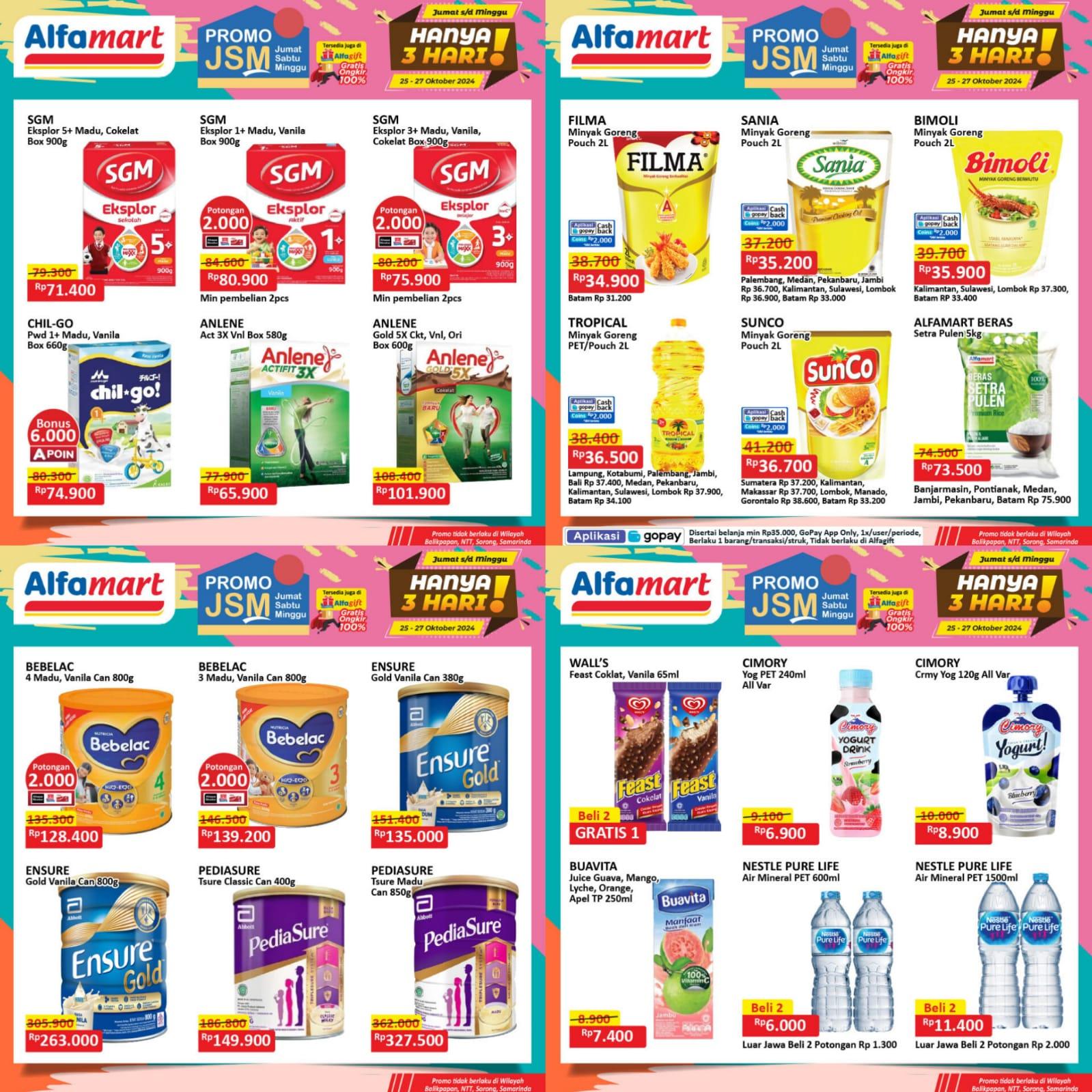 Promo Alfamart CERIA Hari Ini 27 Oktober 2024, Minyak Goreng Bimoli Rp 35.900, Good Day Rp 16.500