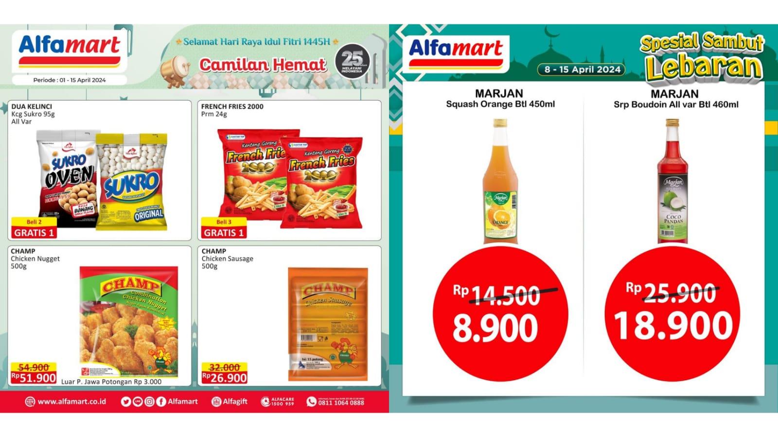 SEMARAK LEBARAN! Promo Alfamart Hari Ini 10 April 2024, ABC Sirup Rp 22.400, Khong Guan Rp 51.500
