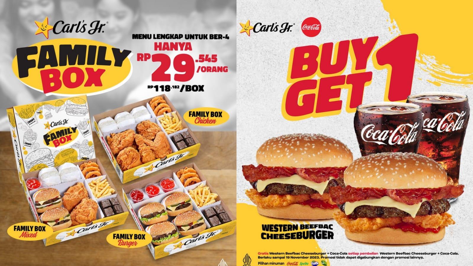 Promo Carls Jr Hari Ini 19 November 2023, Nikmati Buy 1 Get 1 Free Western Beefbac Cheeseburger