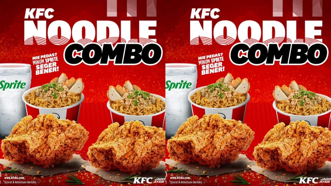 Promo HEMAT KFC 1-31 Desember 2024, Paket Noodle + 1 Pc Chicken + 1 Reg Sprite Rp 30.000