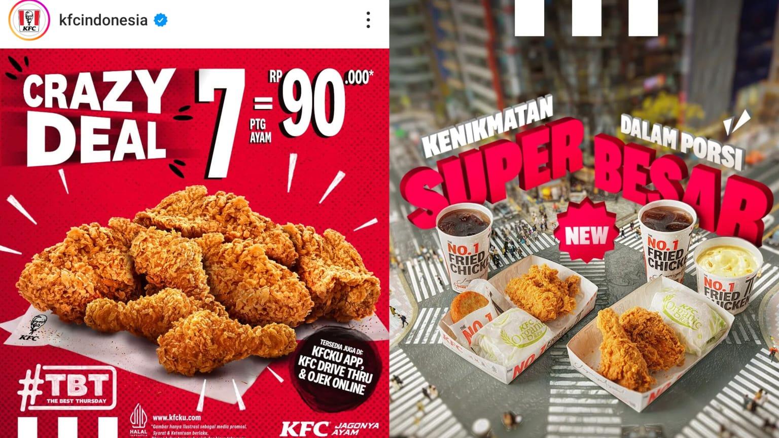 Promo KFC Oktober 2024, Nikmati 2 Chicken + 1 Rice + 1 Soft Drink + Cream Soup Rp 51 Ribuan