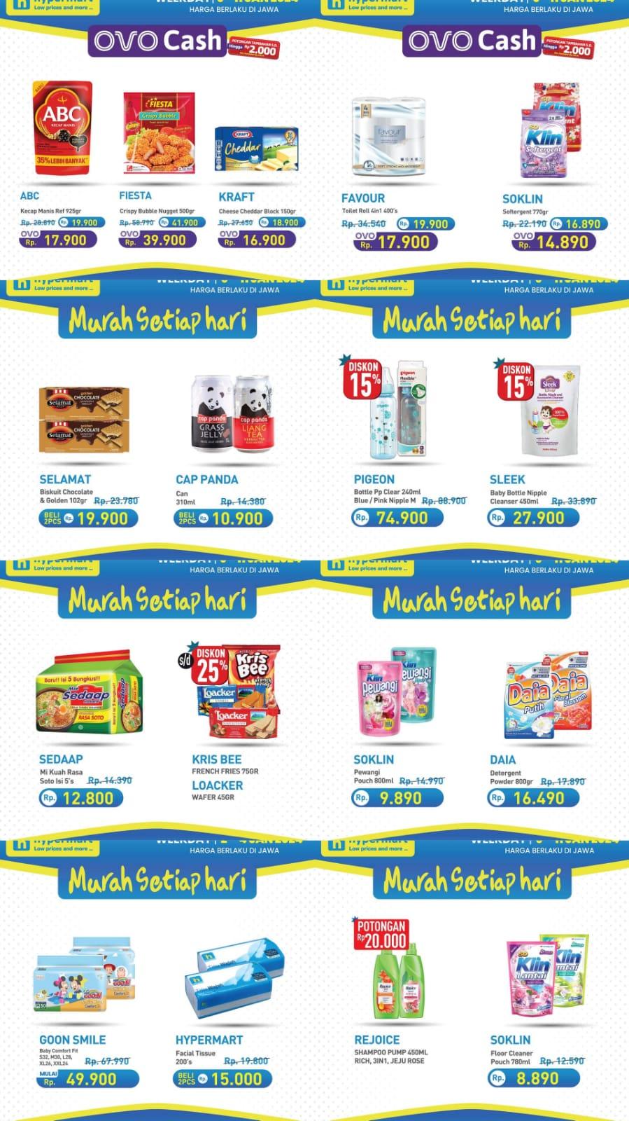 BANYAK DISKON! Promo Hypermart 10-11 Januari 2024, Molto Rp 20.890, Rinso Rp 19.490