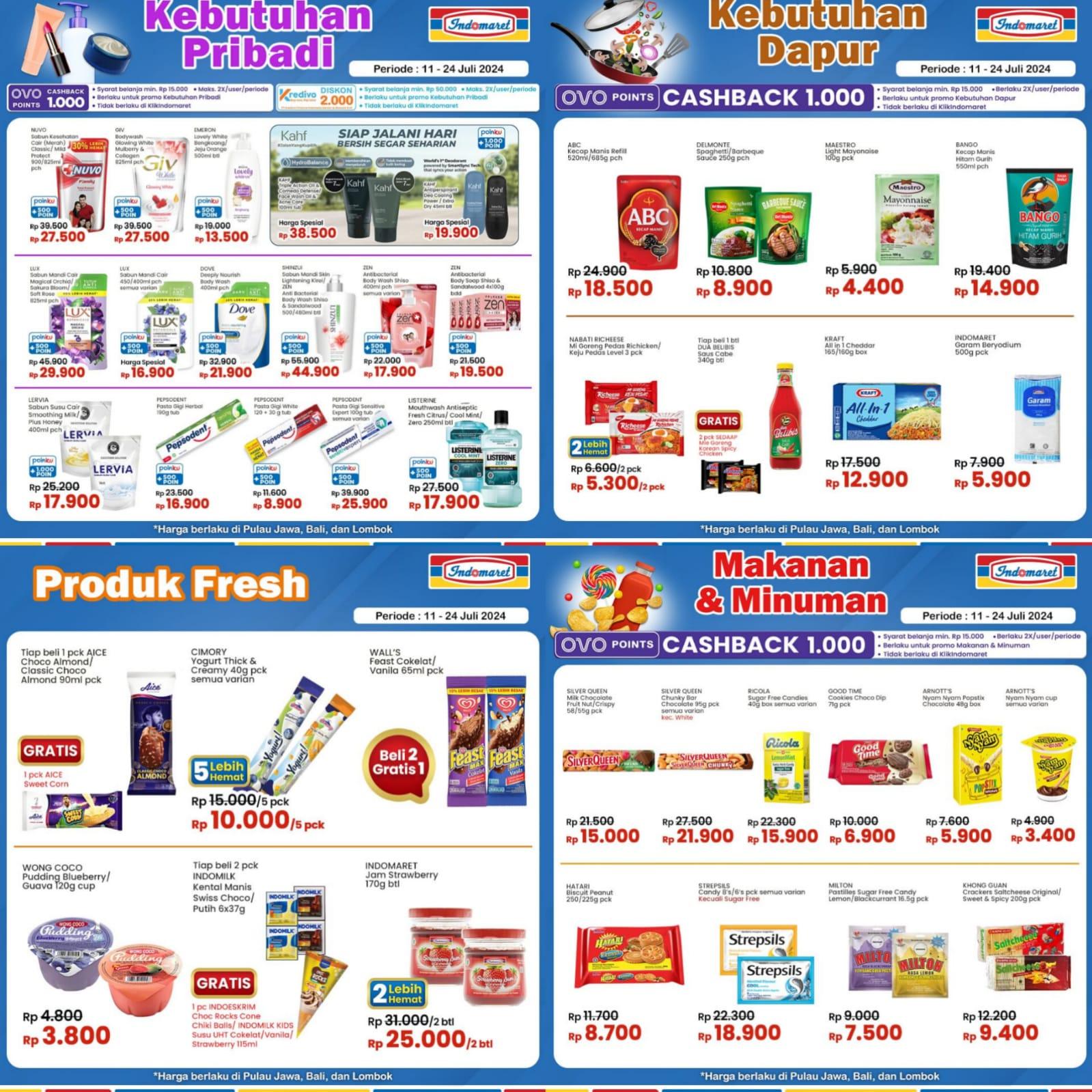 HEMAT BANGET! Promo Indomaret 11-24 Juli 2024, TARO Rp 9.100, 2 Cup Mie Sedaap Rp 9.700
