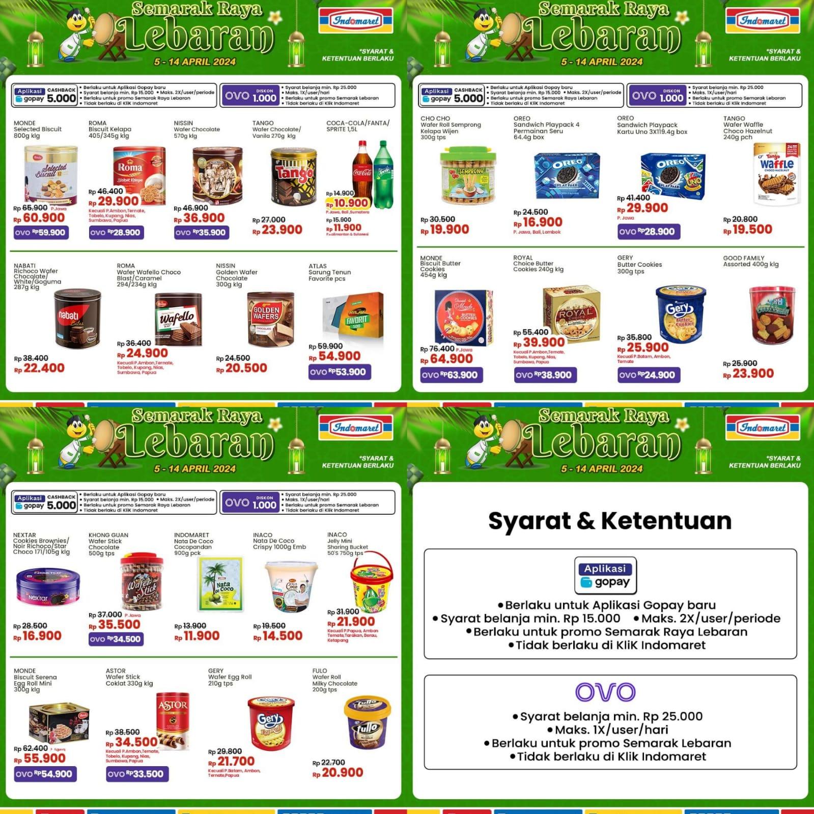 Semarak LEBARAN! Promo JSM Indomaret 12-14 April 2024, Nabati Richoco Wafer Rp 22.400