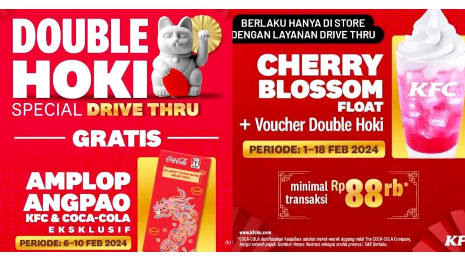 CRAZY! 3 Promo KFC Februari 2024, Rayakan IMLEK dengan KFC Double Hoki dan 5 Ayam Goreng Rp 60.000